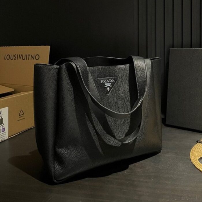Prada Flou Leather Tote Bag PD093 - Image 1