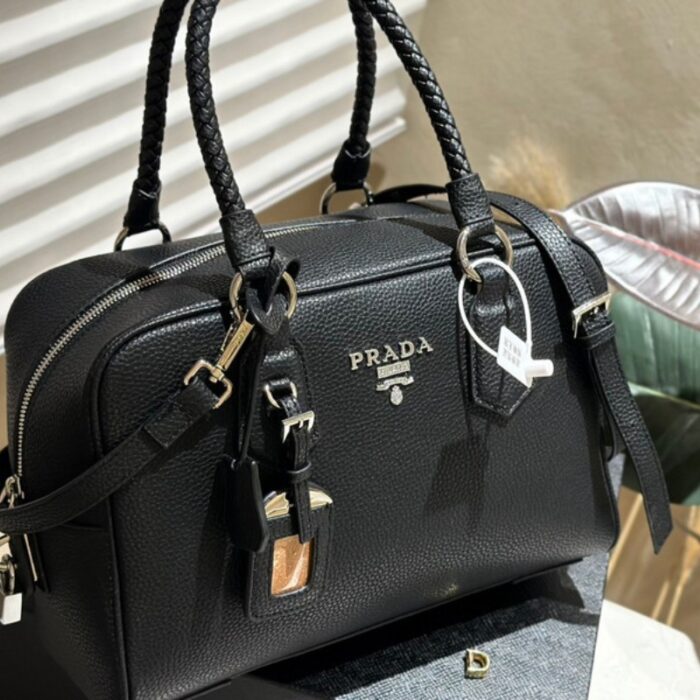Prada Bauletto Vitello Daino Tote Bag PD102 - Image 1