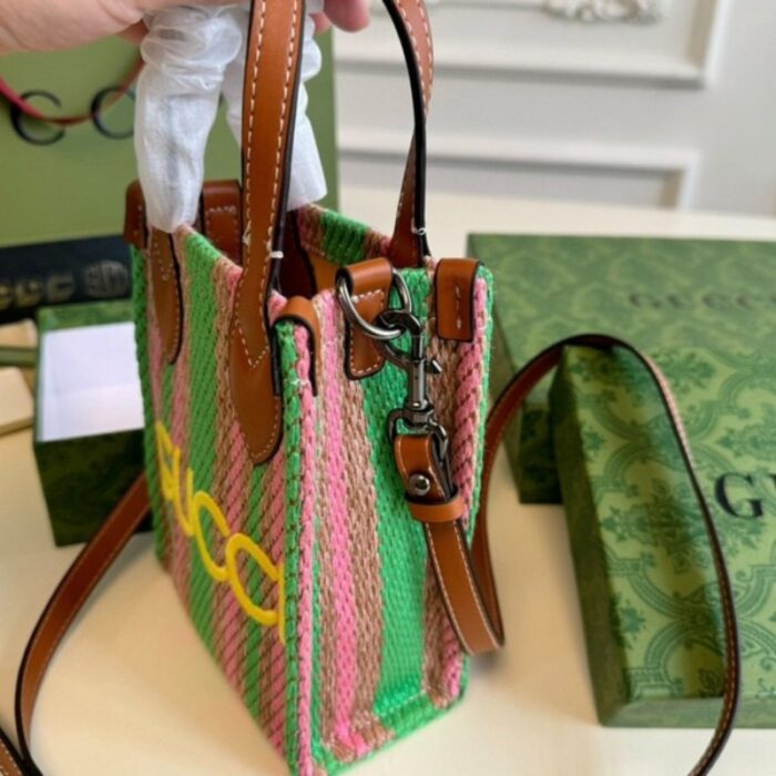 Gucci Straw Mini Shoulder Bag GC221 - Image 2