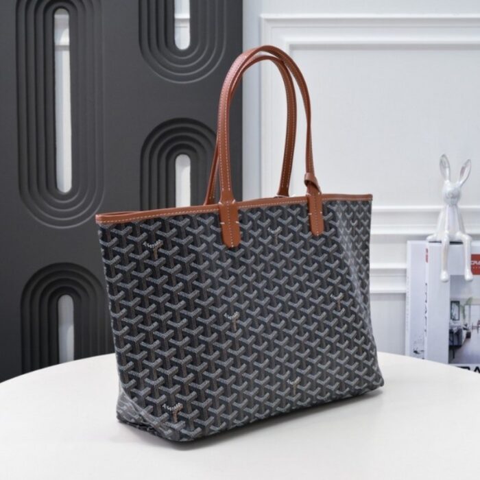 Goyard Saint Louis GM Bag Black/Brown GYD024 - Image 2