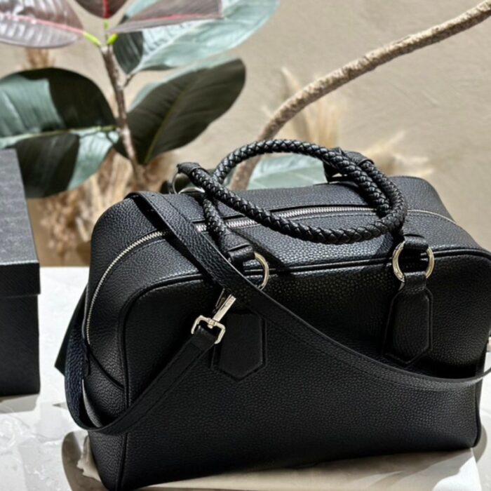Prada Bauletto Vitello Daino Tote Bag PD102 - Image 2