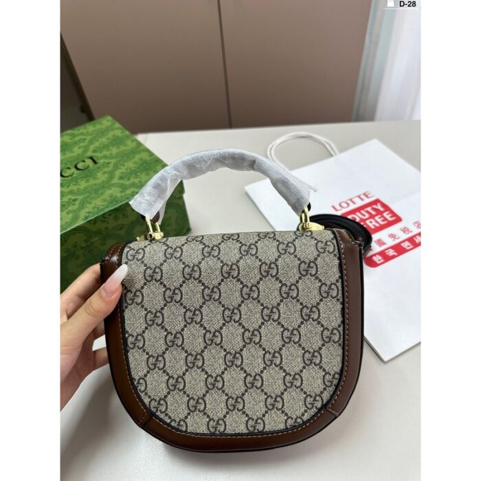 Gucci Horsebit 1955 Mini Shoulder Bag Beige GC210 - Image 3