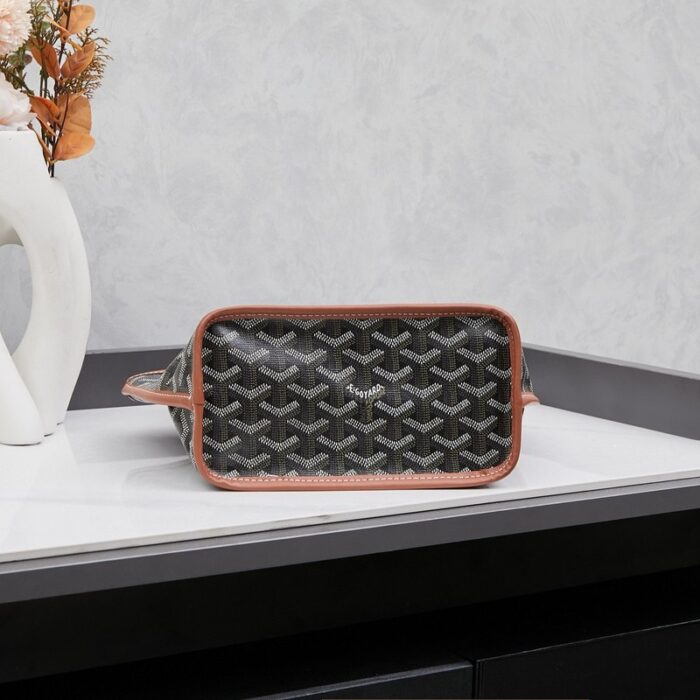 Goyard Anjou Mini Bag Customized Heart Black/Brown GYD025 - Image 3