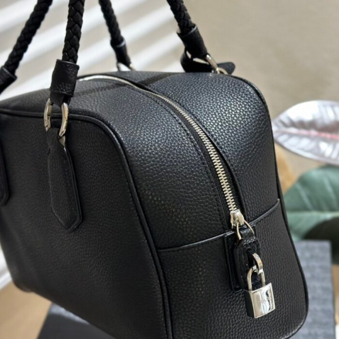 Prada Bauletto Vitello Daino Tote Bag PD102 - Image 3
