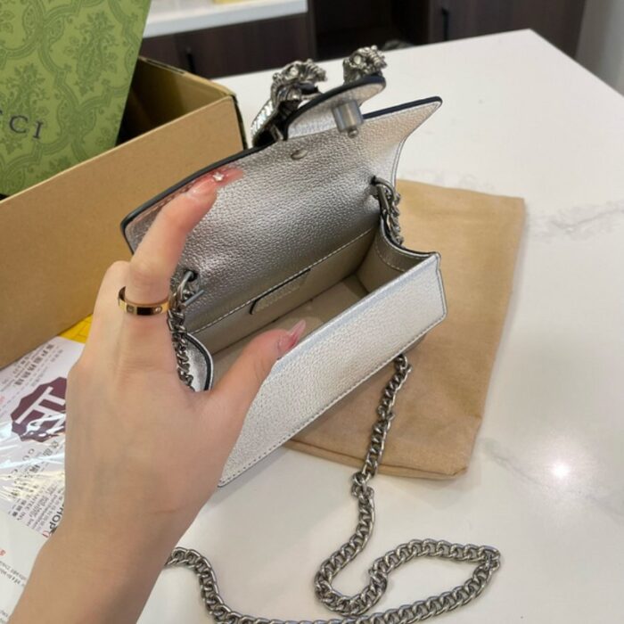 Gucci Tote Dionysus Silver Bag GC247 - Image 4