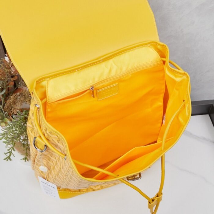 Goyard Alpin MM Backpack Yellow Bag GYD015 - Image 4
