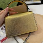 Gucci Tote Dionysus Gold Metallic Bag GC248 - Image 5