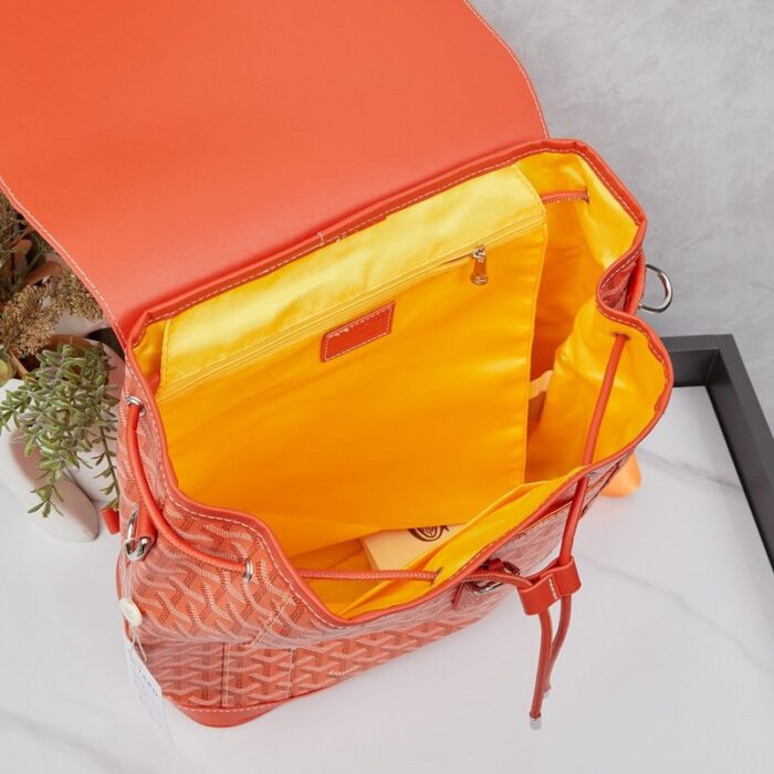 Goyard Alpin MM Backpack Orange Bag GYD013 - Image 5