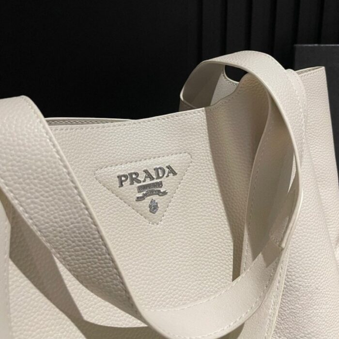 Prada Flou Leather Tote Bag PD094 - Image 5