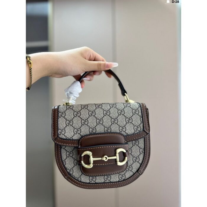 Gucci Horsebit 1955 Mini Shoulder Bag Beige GC210 - Image 6