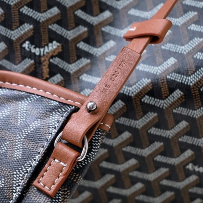 Goyard Saint Louis GM Bag Black/Brown GYD024 - Image 6