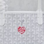 Goyard Anjou Mini Bag Customized Heart White GYD030 - Image 6