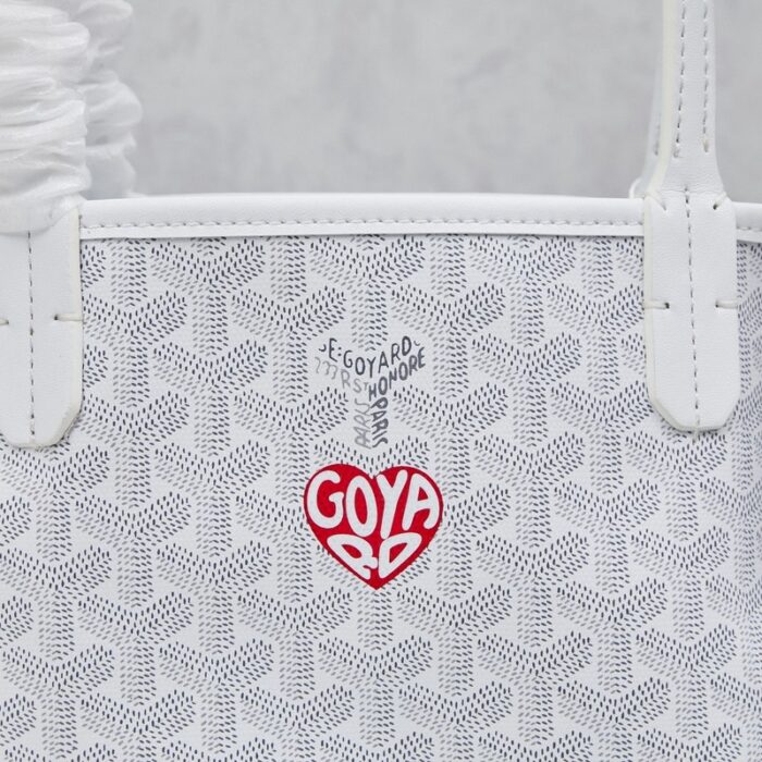 Goyard Anjou Mini Bag Customized Heart White GYD030 - Image 6