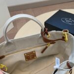 Prada Large Linen Blend Tote Bag PD097 - Image 6