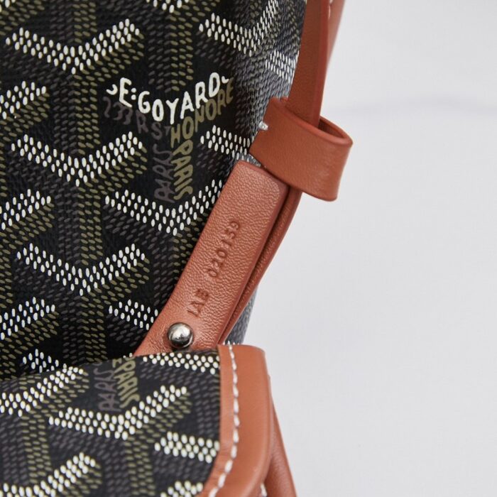 Goyard Anjou Mini Bag Customized Heart Black/Brown GYD025 - Image 7