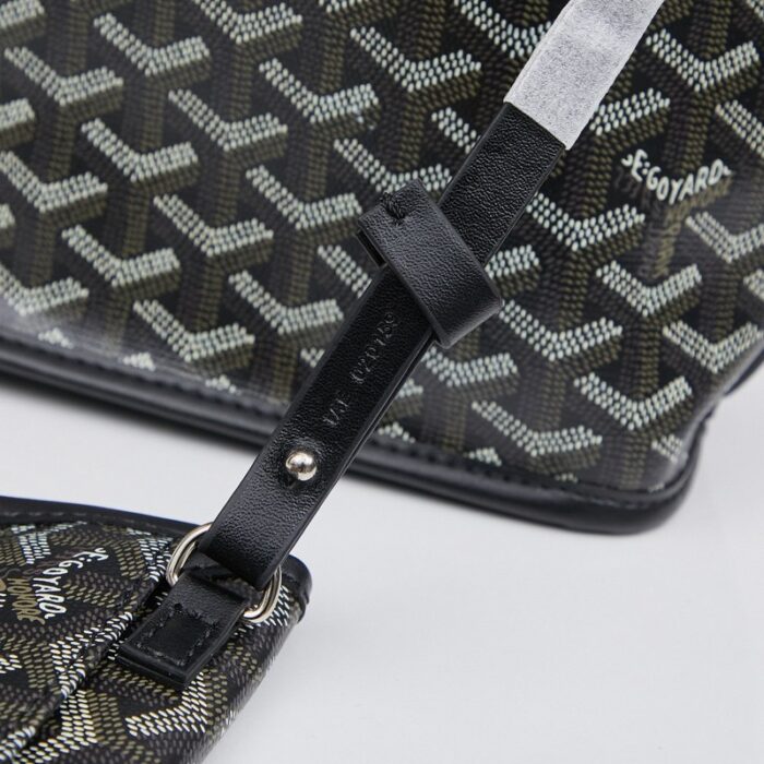 Goyard Anjou Mini Bag Customized Heart Black GYD026 - Image 7