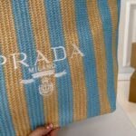 Prada Raffia Logo Tote Bag PD077 - Image 7