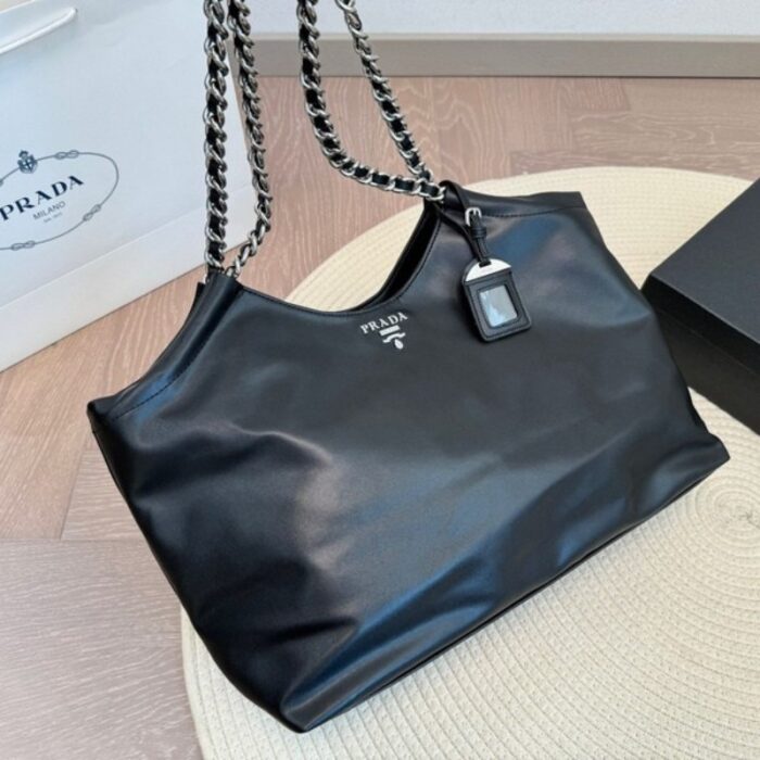 Prada Soft Calf Chain Tote Bag PD092 - Image 7