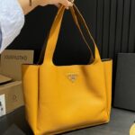 Prada Flou Leather Tote Bag PD094 - Image 7
