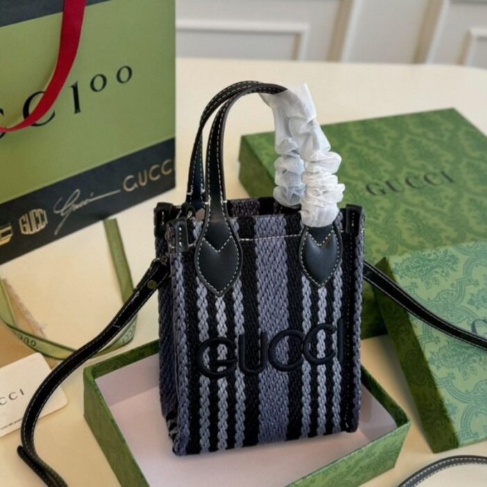 Gucci Straw Mini Shoulder Bag GC221 - Image 8
