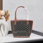 Goyard Anjou Mini Bag Customized Heart Black/Brown GYD025 - Image 8