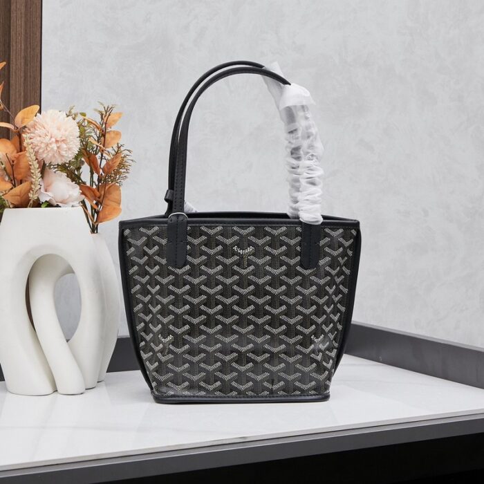 Goyard Anjou Mini Bag Customized Heart Black GYD026 - Image 8
