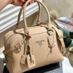 Prada Bauletto Vitello Daino Tote Bag PD102 - Image 8