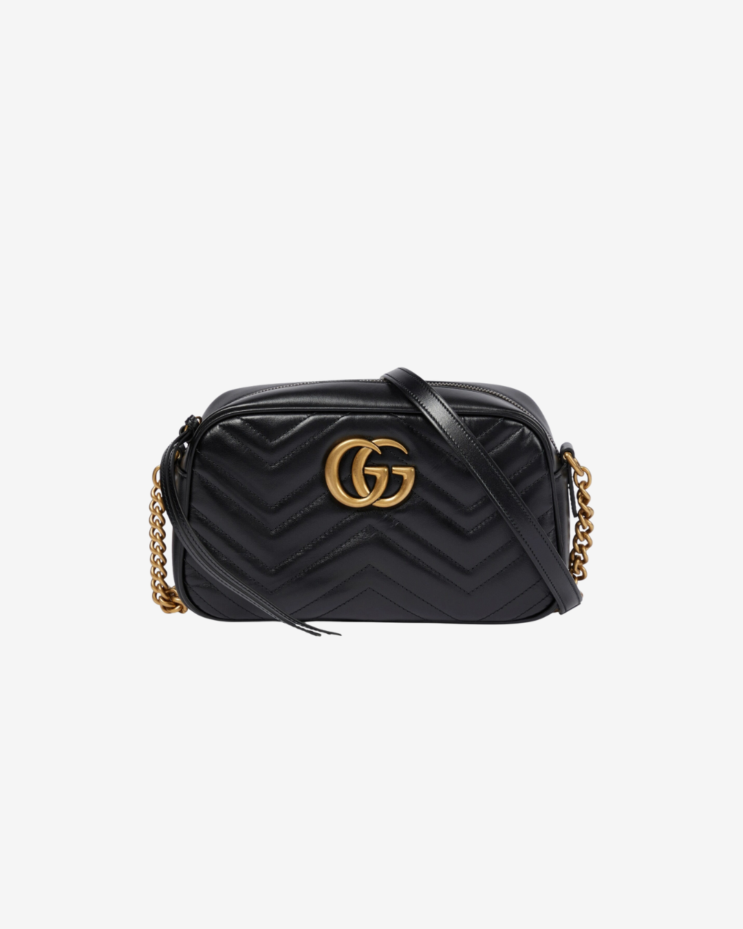 1 GG Marmont Small Leather Shoulder Bag - Image 1