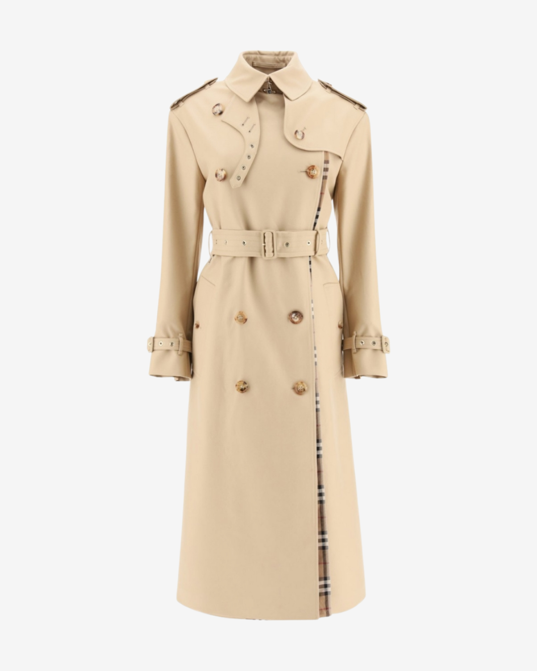1 Check Trench Coat - Image 1